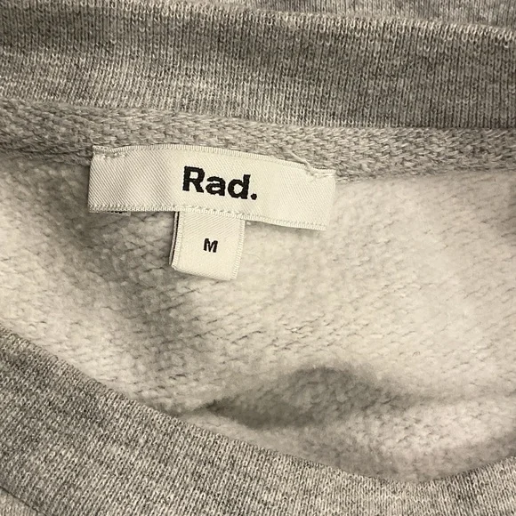 Rad Gray Sweater with Pink Pineapple Design, Size M - Picture 2 of 5